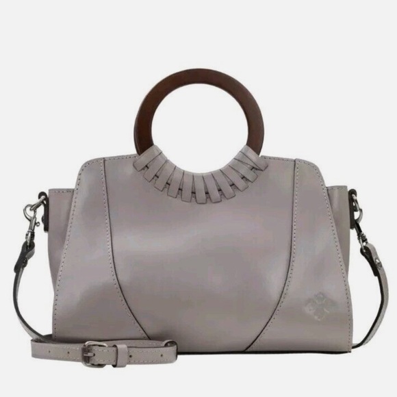 Patricia Nash Lyon Satchel Crossbody - Stone NWT - Picture 1 of 7